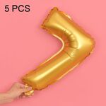 5 PCS 16 pollici Number Foil Balloons Busy Birthday Party Balloons da sposa