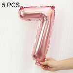 5 PCS 16 pollici Number Foil Balloons Busy Birthday Party Balloons da sposa