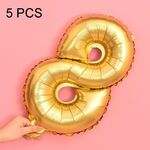 5 PCS 16 pollici Number Foil Balloons Busy Birthday Party Balloons da sposa