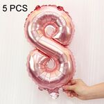 5 PCS 16 pollici Number Foil Balloons Busy Birthday Party Balloons da sposa