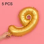 5 PCS 16 pollici Number Foil Balloons Busy Birthday Party Balloons da sposa
