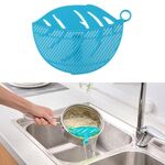 Gadget per il lavaggio del riso a forma di foglia Tagliatelle Fagioli Scolapasta Filtri Strumento per la pulizia, Dimensioni: 10,5x14,5 cm(Blu)