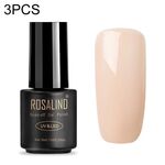 3 PCS Semipermanente Soak Off Salon UV Nail Gel Polish Nail Art Lacca Top Base Coat (01)