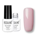 ROSALIND Set di smalti semipermanenti UV Primer semipermanente Top Coat Poly Gel Smalto per unghie Gel per manicure, capacità: 7 ml