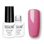 ROSALIND Set di smalti semipermanenti UV Primer semipermanente Top Coat Poly Gel Smalto per unghie Gel per manicure, capacità: 7 ml