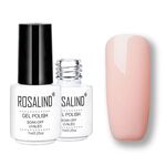 ROSALIND Set di smalti semipermanenti UV Primer semipermanente Top Coat Poly Gel Smalto per unghie Gel per manicure, capacità: 7 ml