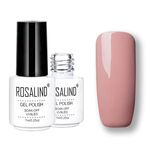 ROSALIND Set di smalti semipermanenti UV Primer semipermanente Top Coat Poly Gel Smalto per unghie Gel per manicure, capacità: 7 ml