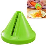 Affettatrice a spirale modello imbuto da cucina Tagliaverdure per carote (verde)
