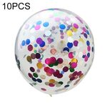 10 pezzi 12 pollici coriandoli palloncini decorazione di nozze buon compleanno festa in lattice palloncino (multi colore rotondo)