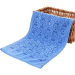 25 * 50 cm Cute Baby Kid Asciugamano Viso Microfibra Asciugatura assorbente Asciugamano da spiaggia Asciugamano da bagno Costumi da bagno Asciugamano da bambino Asciugamano da bambino in cotone (blu scuro)