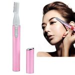 2 PCS Trimmer elettrico portatile per sopracciglia Trimmer per capelli Trimmer per rimozione di precisione Micro Clipper Rasoio per la cura del viso Trimmer da barba (polvere di metallo)