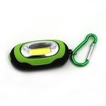 Mini portachiavi portatile Torcia tascabile COB Lampada torcia a LED con 3 modalità (verde)