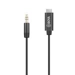 Cavo di prolunga maschio BOYA BY-K2 da tipo C a TRS da 3,5 mm