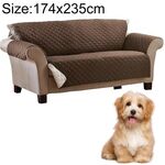 Cuscino per divano per animali domestici resistente all'usura impermeabile, doppio tappetino, dimensioni: 174x235 cm (marrone)