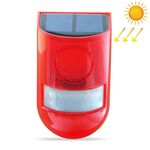 Spia luminosa di allarme con luce acustica ad energia solare IP65 Impermeabile 110 dB Antifurto