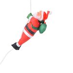 Scala con ciondolo di Natale Albero di bambole di Babbo Natale Ornamenti di Capodanno (corda da 25 cm per una persona)