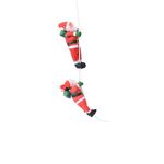 Scala con ciondolo di Natale Albero di bambole di Babbo Natale Ornamenti di Capodanno (corda per due persone da 25 cm)