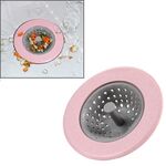 Vanzlife Filtro per lavastoviglie Scarico a pavimento per piscina Cucina domestica Antibloccante Anti-sigillo Rete di lavaggio Filtro per fognatura (Rosa)