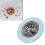 Vanzlife Filtro per lavastoviglie Scarico a pavimento per piscina Cucina domestica Antibloccante Anti-sigillo Rete di lavaggio Filtro per fognatura (Blu)