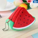 Sacchetto femminile della borsa della moneta della peluche del regalo del portafoglio della frutta carino (anguria)