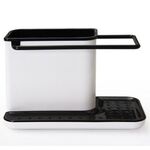 Portaoggetti per lavello autodrenante da 2 pezzi per cucina in spugna (nero)