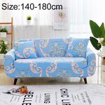 Divano Coperchi All-inclusive resistente antiscivolo Elastic Elastic Cover Cover Cover Cover Cover e cuscinetto, Specifica: Due sedile + 2 PCS Cassa del cuscino (fiore europeo blu)
