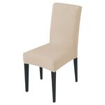 Fodera per sedia moderna in tinta unita Spandex Elastico elasticizzato Fodere per sedie per banchetti di nozze Fodera per sedili da pranzo Fodera per hotel pastorale, Specifica: Formato universale (Champagne)