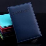 Custodia per passaporto da viaggio in pelle artificiale (blu profondo)