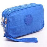 Pantaloncini con cerniera a tre strati per borsa per cellulare da donna (blu cielo)