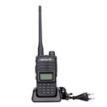 Retevis RT85 UE FREQUENZA 136.000-174.000 MHz + 400.000-470.000 MHz 200CS Dual Band Digital Due Way Radio Handheld Walkie Talkie (Nero)