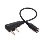 Retevis Tck01 Kenwood 2 Pin a 3,5 mm Femmina Mobile Phone Audio Audio Transfer Transfer? Cavo per RT21 / RT22 / RT24 / RT7 / RT27 / H777