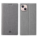 Vili DMX Series Antiurto Antiurto Antiurto Caso di cuoio del telefono in pelle flip in pelle per iPhone 13 Mini (Grigio)