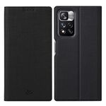 Per Xiaomi Redmi Nota 11 PRO VILI DMX Series Antibaltà Cassa del telefono a flip magnetico antiurto (nero)