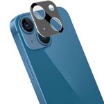Per iPhone 13 / 13 mini imak Lente per fotocamera posteriore integrata Pellicola in vetro temperato con copriobiettivo Versione nera