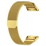 Per Garmin Fenix 6 / Fenix 7 Milanese Watch Band (Golden)