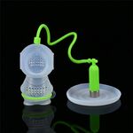 Bustine di tè in silicone con filtro da tè a forma di subacqueo creativo (verde)