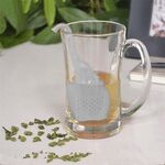 Infusore per tè Filtro per teiera Filtro per foglie di tè in silicone per elefanti (grigio)