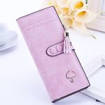 Portafoglio con cerniera lungo da donna Portafoglio con cerniera (rosa)
