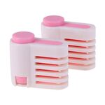 Affettatrice per torta fai da te 4 pezzi Affettatrice per torta a 5 strati (rosa)