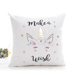 Fodera per cuscino Buon Natale Fodera per cuscino con stampa in lamina d'oro Fodera per cuscino per divano in vita Fodera per cuscino Coffee Shop Decorativo 43 cm x 43 cm (6)