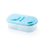 Contenitore per il pranzo Contenitore per alimenti Contenitore per alimenti in plastica portatile da campeggio Picnic Contenitore per frutta pieghevole Frigorifero Scatola per microonde (blu)