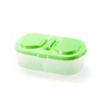 Contenitore per il pranzo Contenitore per alimenti Contenitore per alimenti in plastica portatile da campeggio Picnic Contenitore per frutta pieghevole Frigorifero Scatola per microonde (verde)
