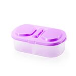 Contenitore per il pranzo Contenitore per alimenti Contenitore per alimenti in plastica portatile da campeggio Picnic Contenitore per frutta pieghevole Frigorifero Scatola per microonde (viola)