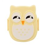 Cartoon Owl Pattern Lunch Box Contenitore per alimenti Contenitore per picnic Contenitore per bento portatile (giallo)