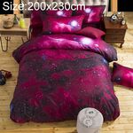 Set di biancheria da letto Copripiumino 3D Galaxy a tema spazio esterno, dimensioni: 200x230 (4 pezzi) (xk001)