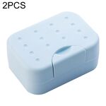 Portasapone da viaggio portatile 2 pezzi (blu)
