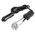 Riscaldatore di acqua ad immersione per auto elettrica portatile 12V / 24V, campeggio, picnic, tensione: 12V (nero)