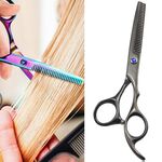 Forbici da parrucchiere professionali per taglio di capelli Forbici per sfoltire Barber (Black Thinning （SXLC-602T))