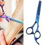 Forbici da parrucchiere professionali per taglio di capelli Forbici per sfoltire Barber (Blue Thinning （SXLC-604T)