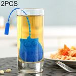 2 pezzi creativi carino gufo colino da tè bustine di tè filtro per infusore da tè in silicone alimentare